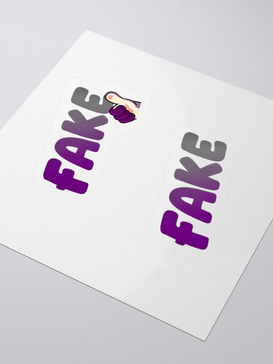 Fake and Fake Thumb Kiss Cut Stickers product image (6)