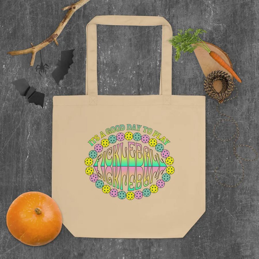 It's A Good Day To Play Pickleball Eco Tote product image (4)
