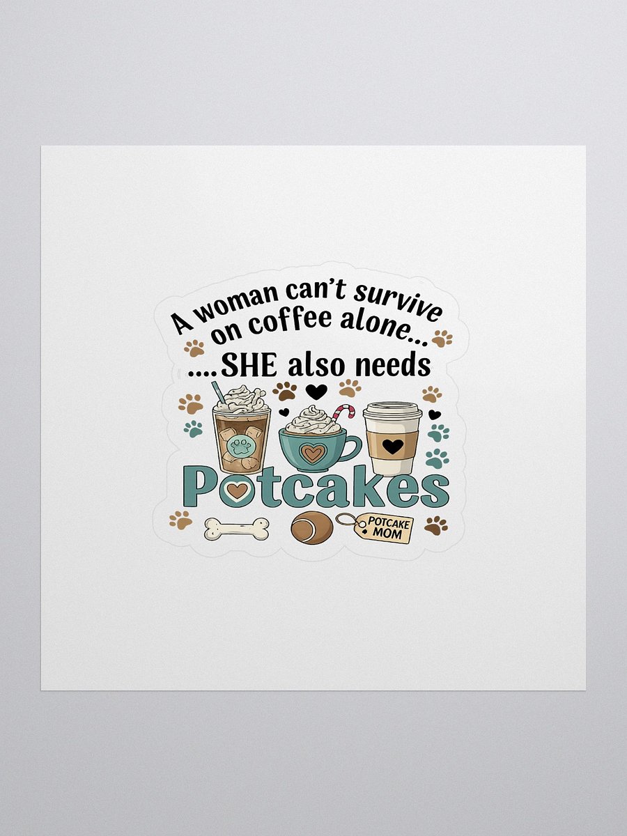 Potcakes & Coffee Sticker product image (1)