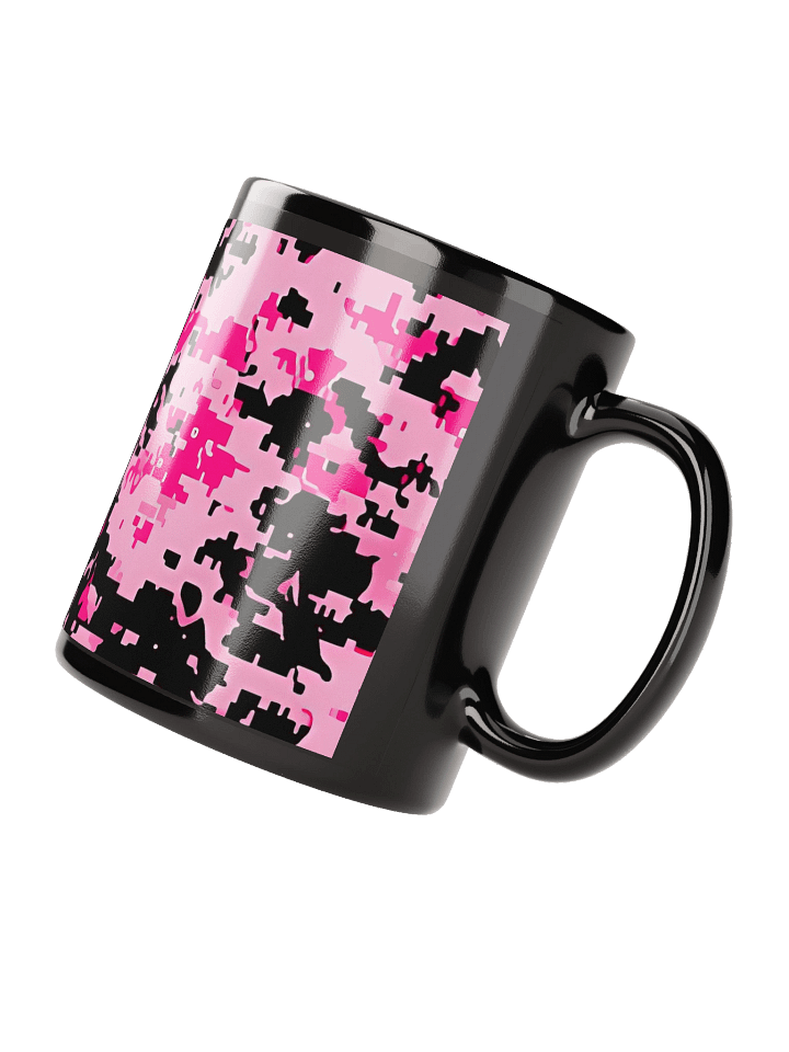 Pixelated Pink Black Mug product image (3)