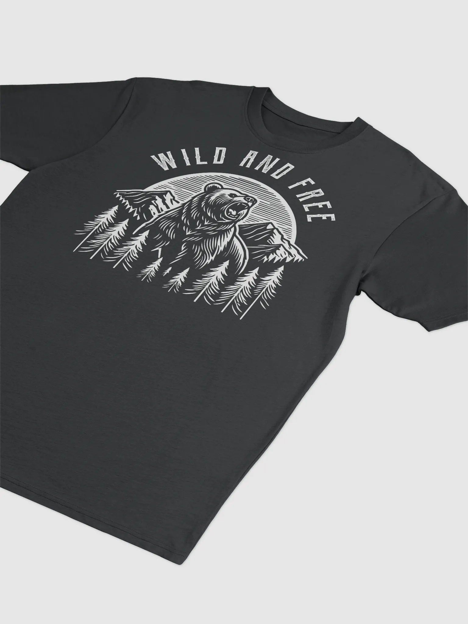 Vintage Grizzly T-Shirt - Wild and Free Design product image (3)