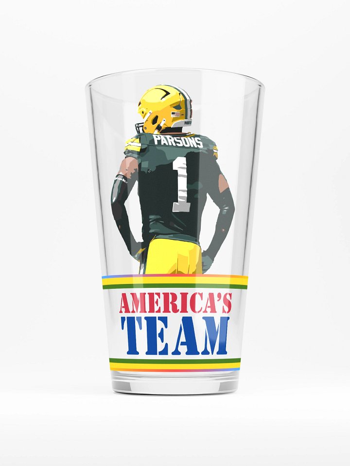 Parsons America's Team Shaker Pint Glass product image (1)