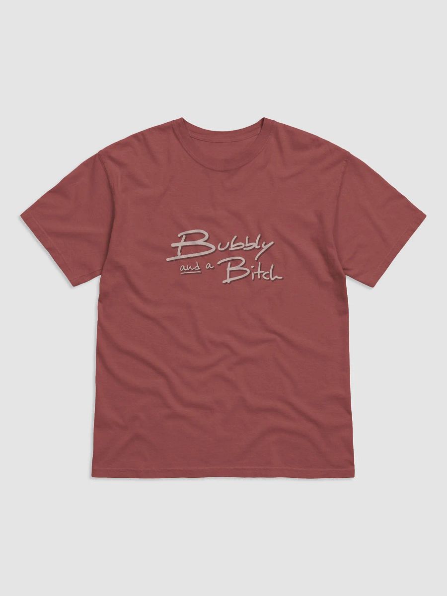 Bubbly and a B*tch (blush shadow design) garment-dyed tee product image (6)