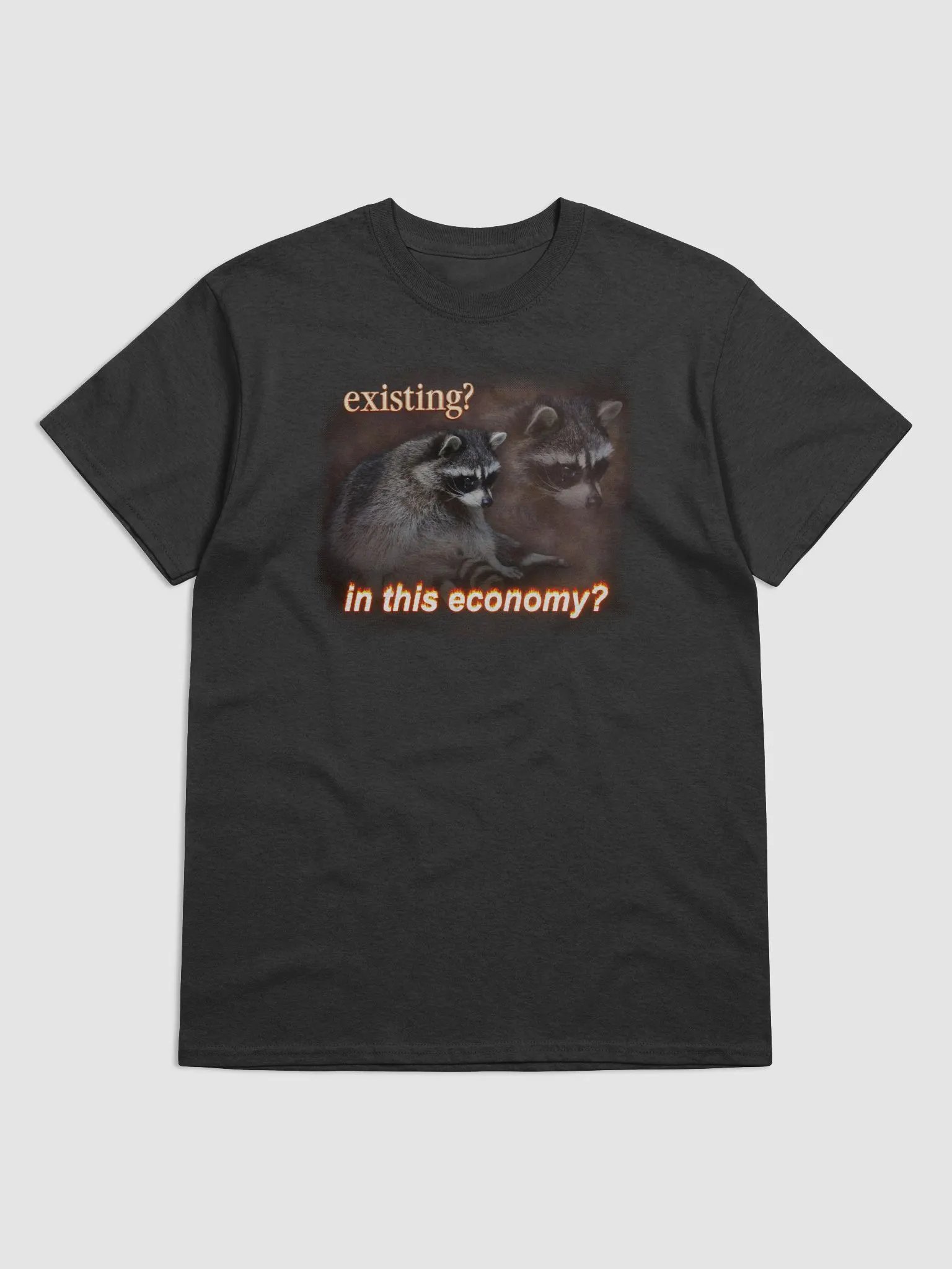 Existing? In this economy? T-shirt product image (1)