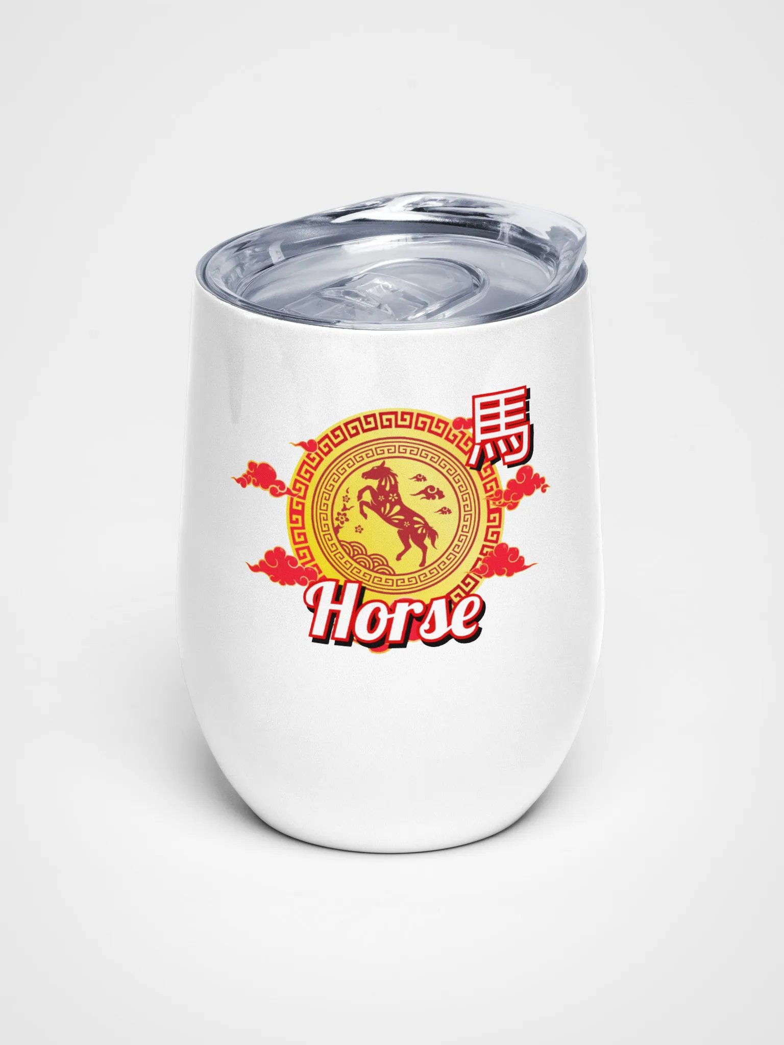 Horse - Chinese Zodiac Wine Tumbler product image (1)