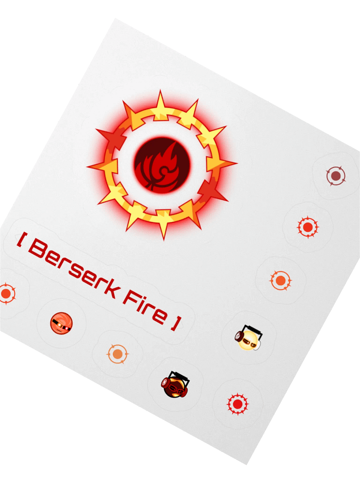 Berserk Fire Cut Sticker Set product image (5)