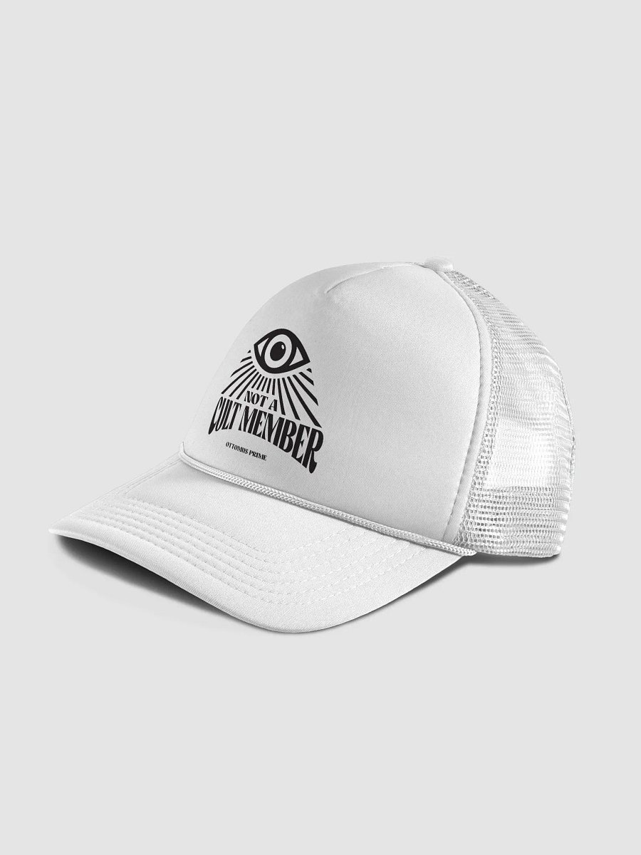 Not A Cult Member Hat (White) product image (3)