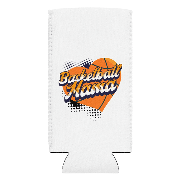 Mama Heart Basketball Can Cooler product image (2)