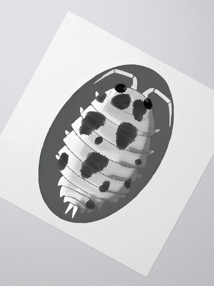 Dairycow Isopod Sticker with Background product image (6)