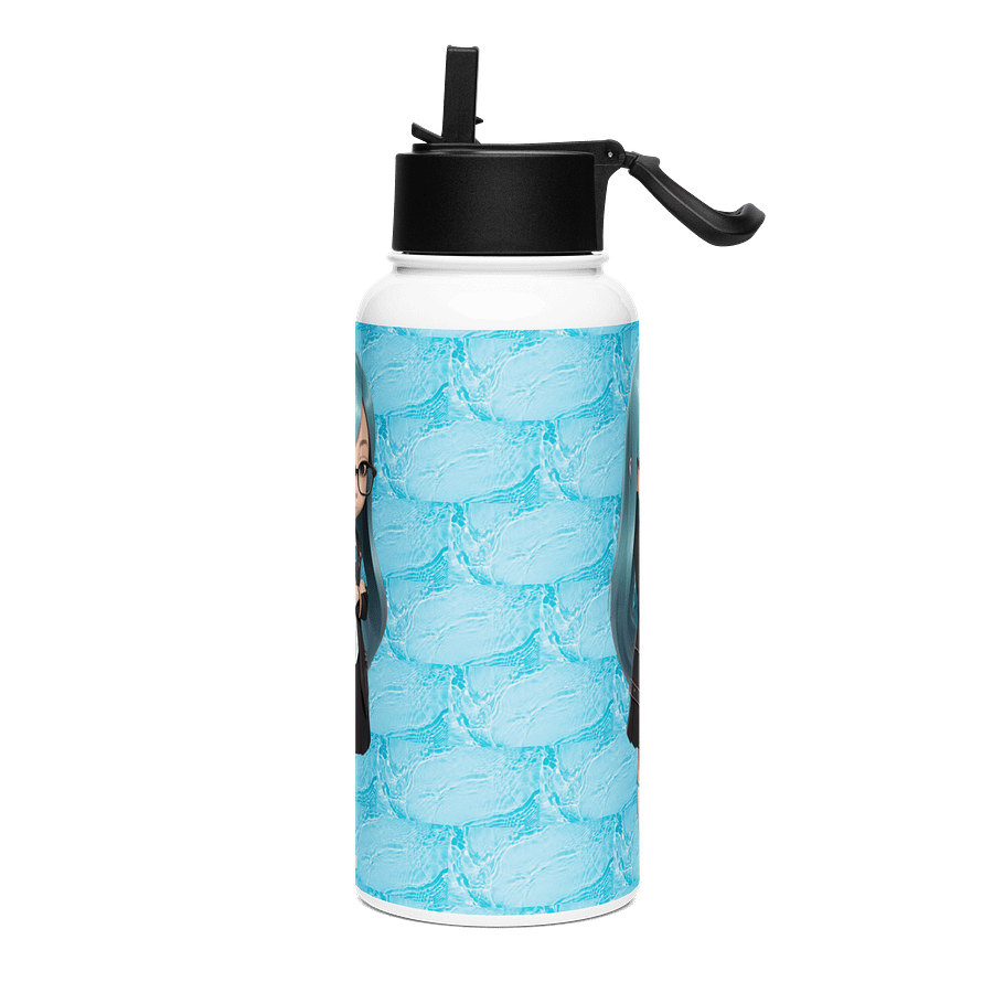 (AQUA CHIBI) K Stainless Steel Water Bottle with a Straw Lid product image (3)