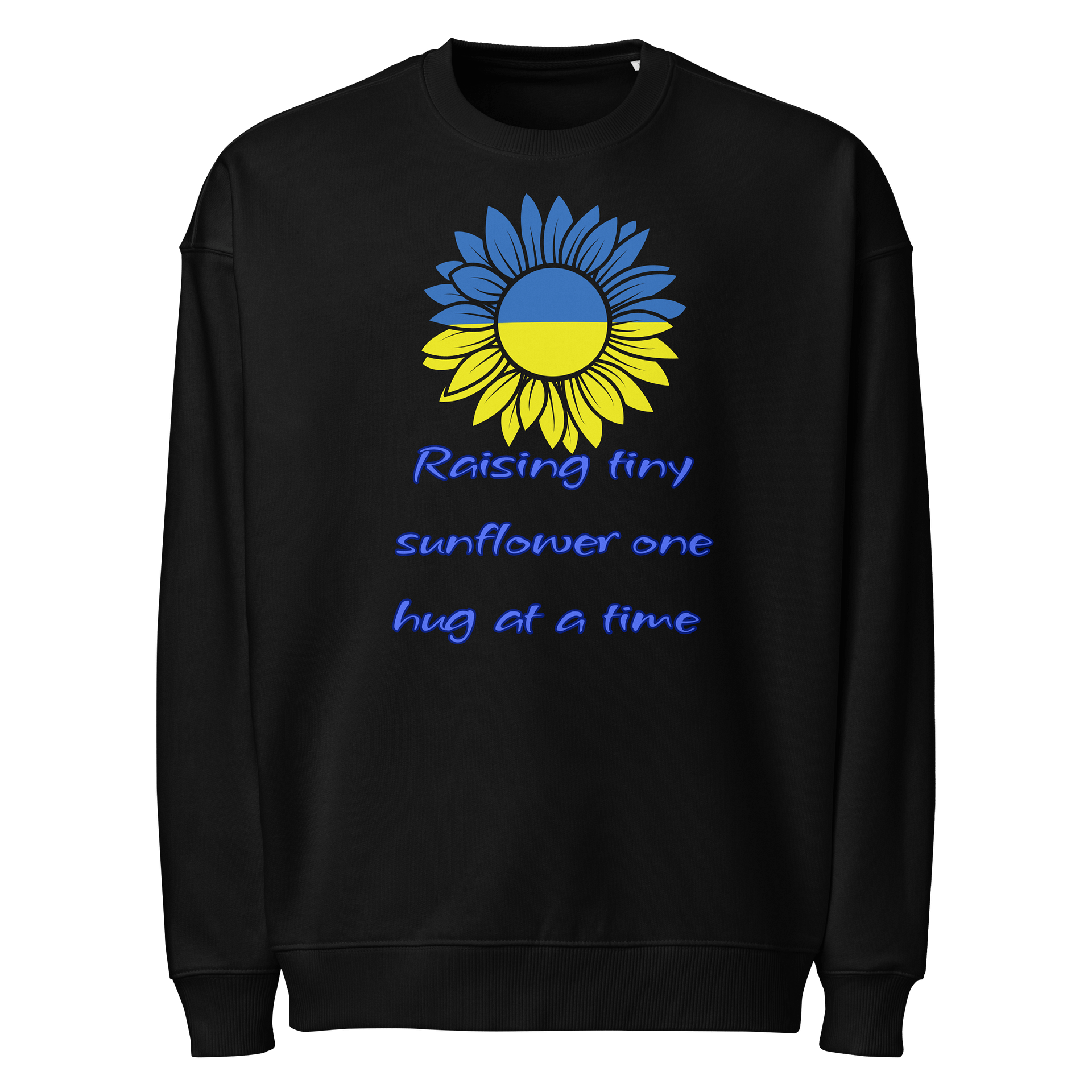 Ukrainian Sunflower Hug Organic Sweatshirt product image (1)