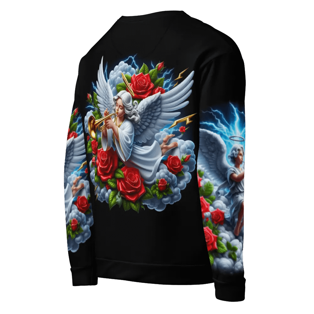 Angels making Music with a Trumpet - All-Over Unisex Sweatshirt #36 product image (8)