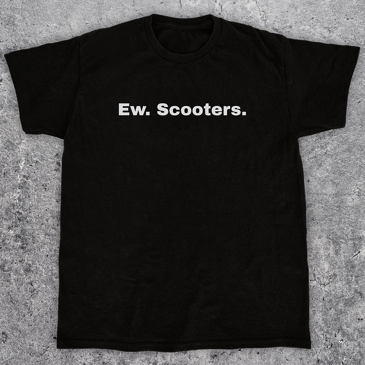 Ew scooters, Funny skateboarding t-shirt unisex product image (1)