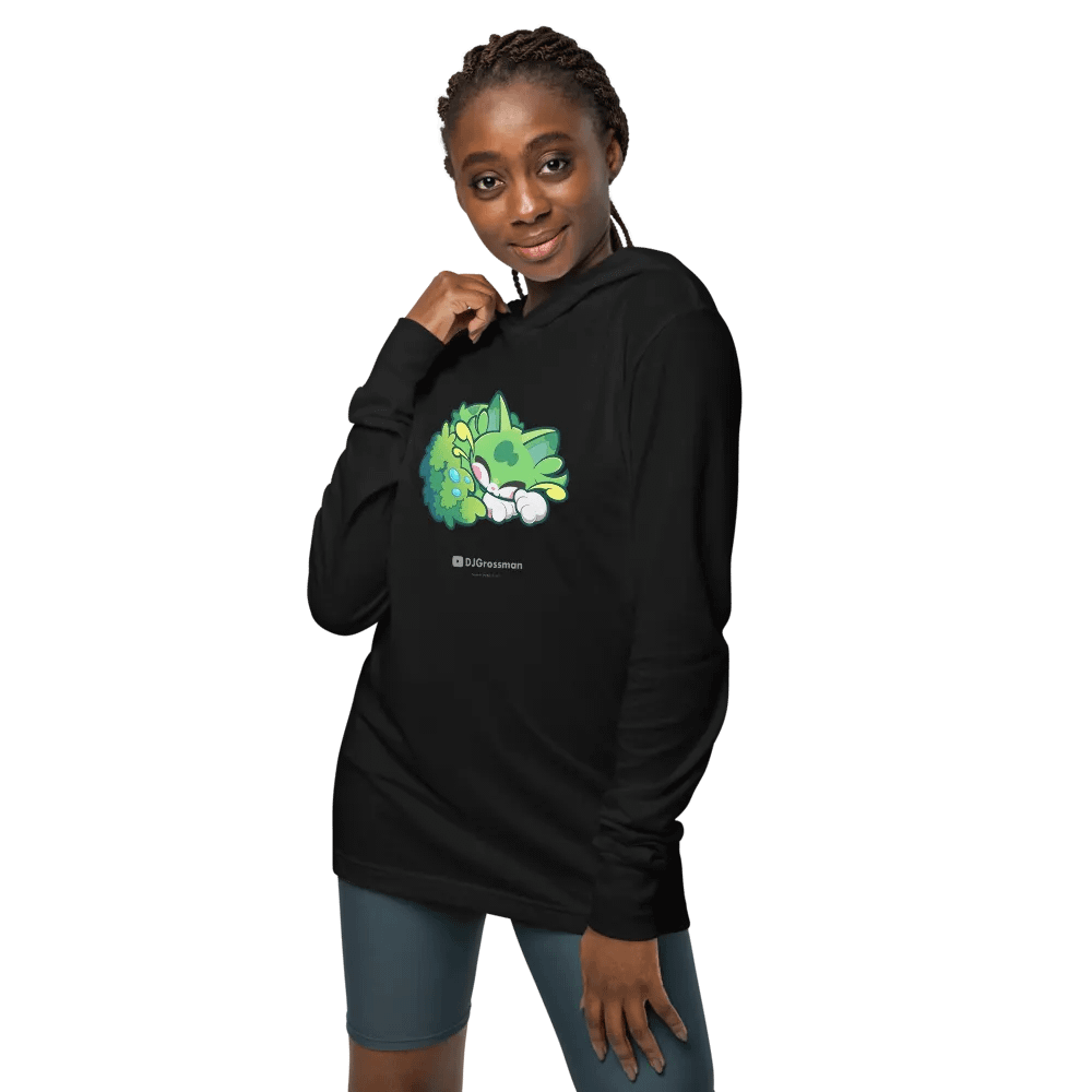 Sleeping Chloe • Unisex Hooded Long Sleeve Tee product image (2)