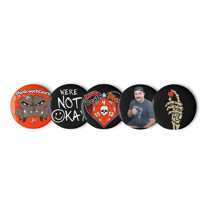 The Grouch Couch Pin Set Vol. 2 – Emotionally Chaotic Collection product image (1)