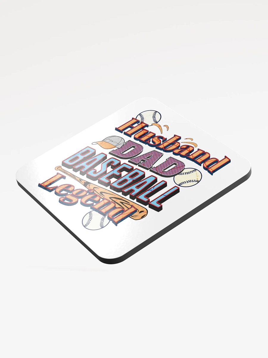 Husband Dad Baseball Legend Cork Coaster product image (4)