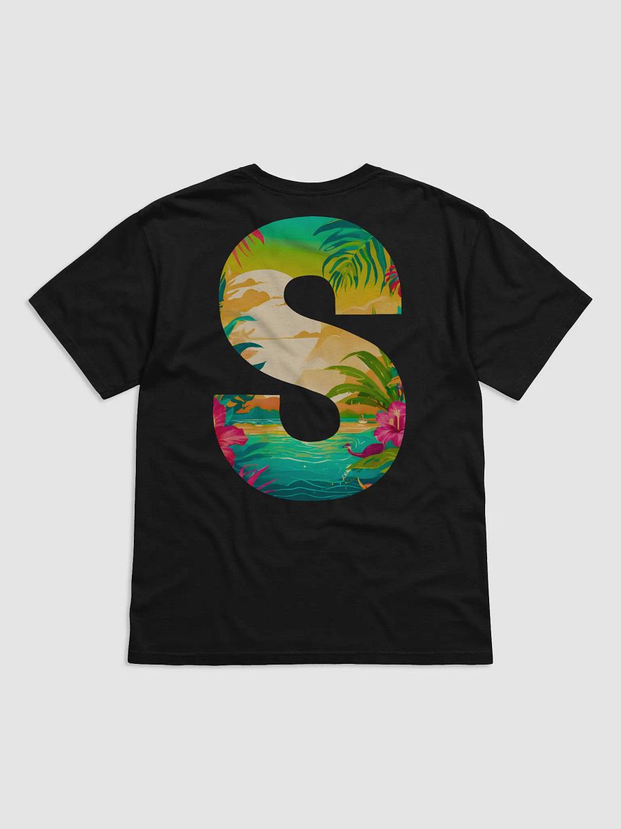 Tropical Sunset Paradise T-Shirt (Letter-S) product image (3)