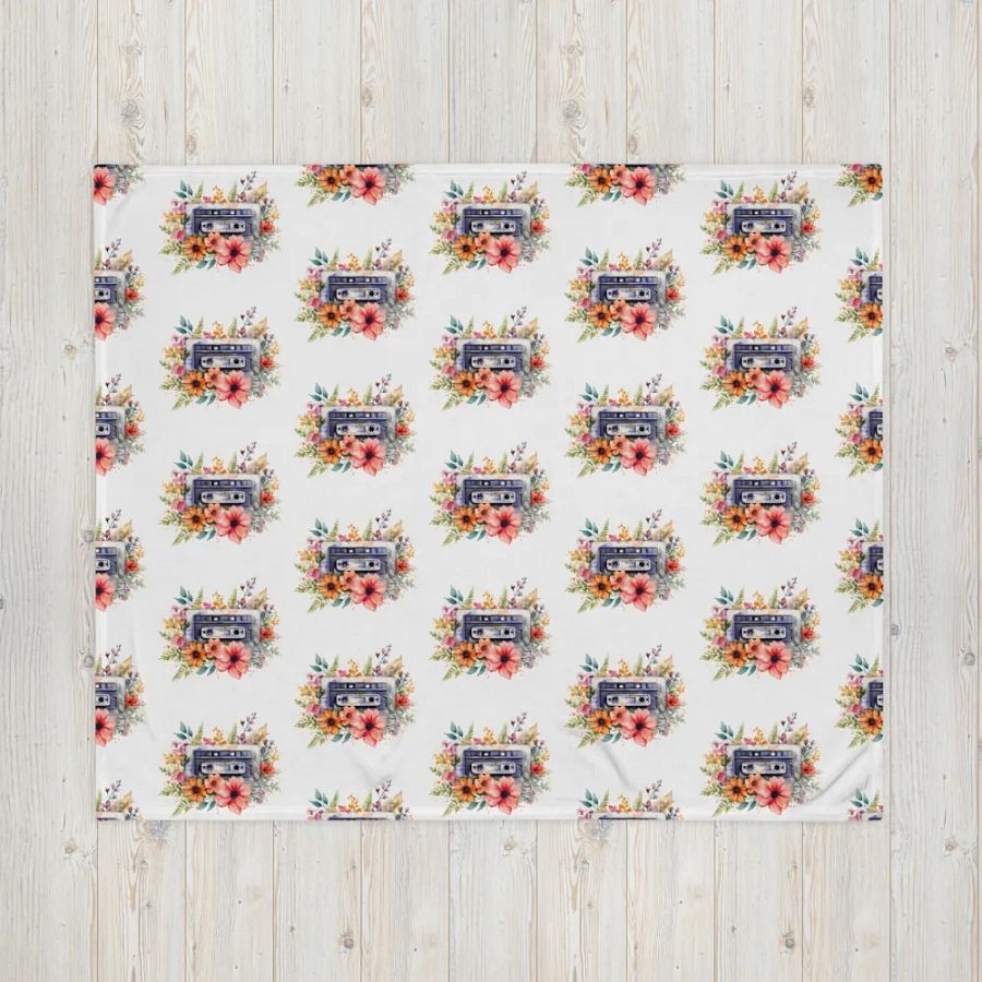 Cassette Flowers Blanket product image (4)