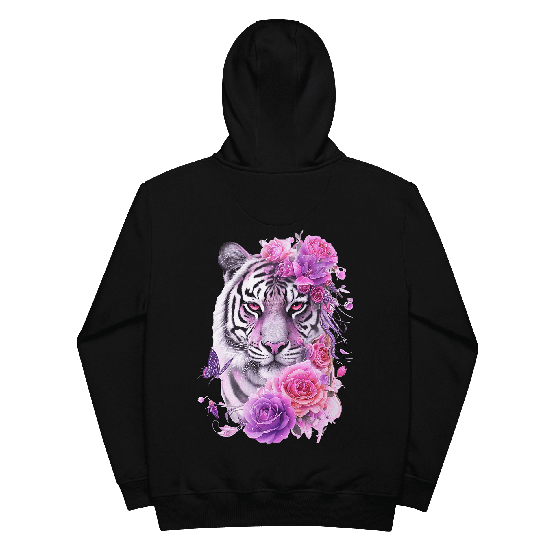 White Tiger Bloom hoodie - Black product image (2)