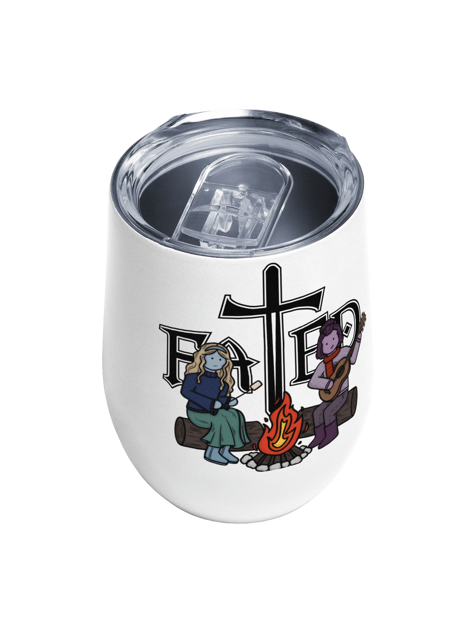 Limited Edition Fall Wine Tumbler – Guinevere & Lancelot by the Fire product image (4)