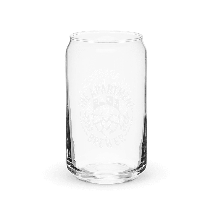 Main Logo Can-Shaped Glass (White) product image (1)