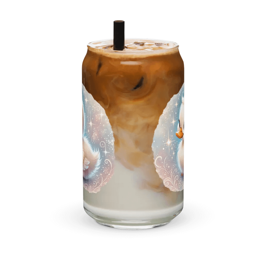 Baby Duckling Glass with Optional Bamboo Lid and Straw product image (11)