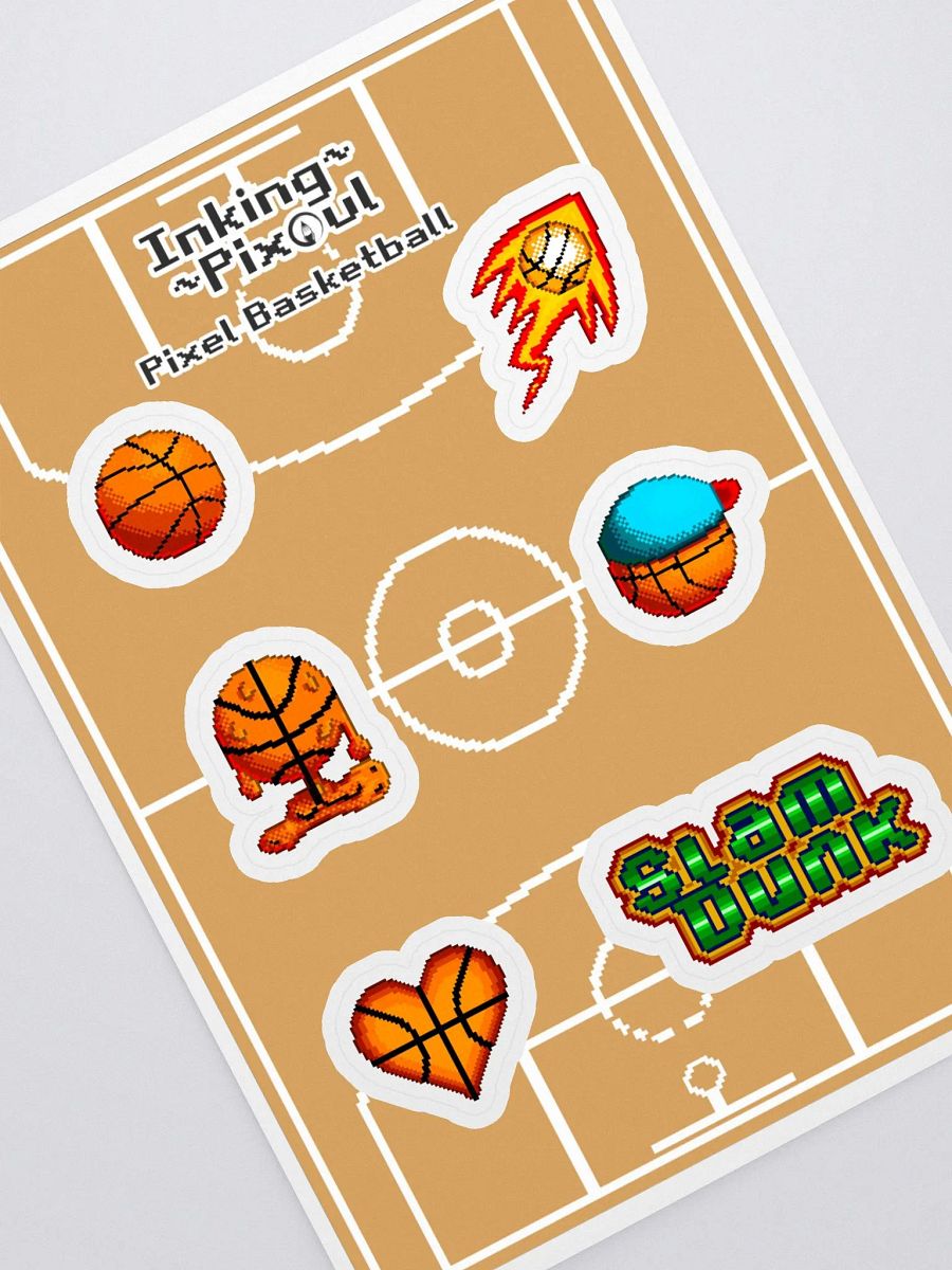 Pixel Basketball Sticker Sheet product image (1)