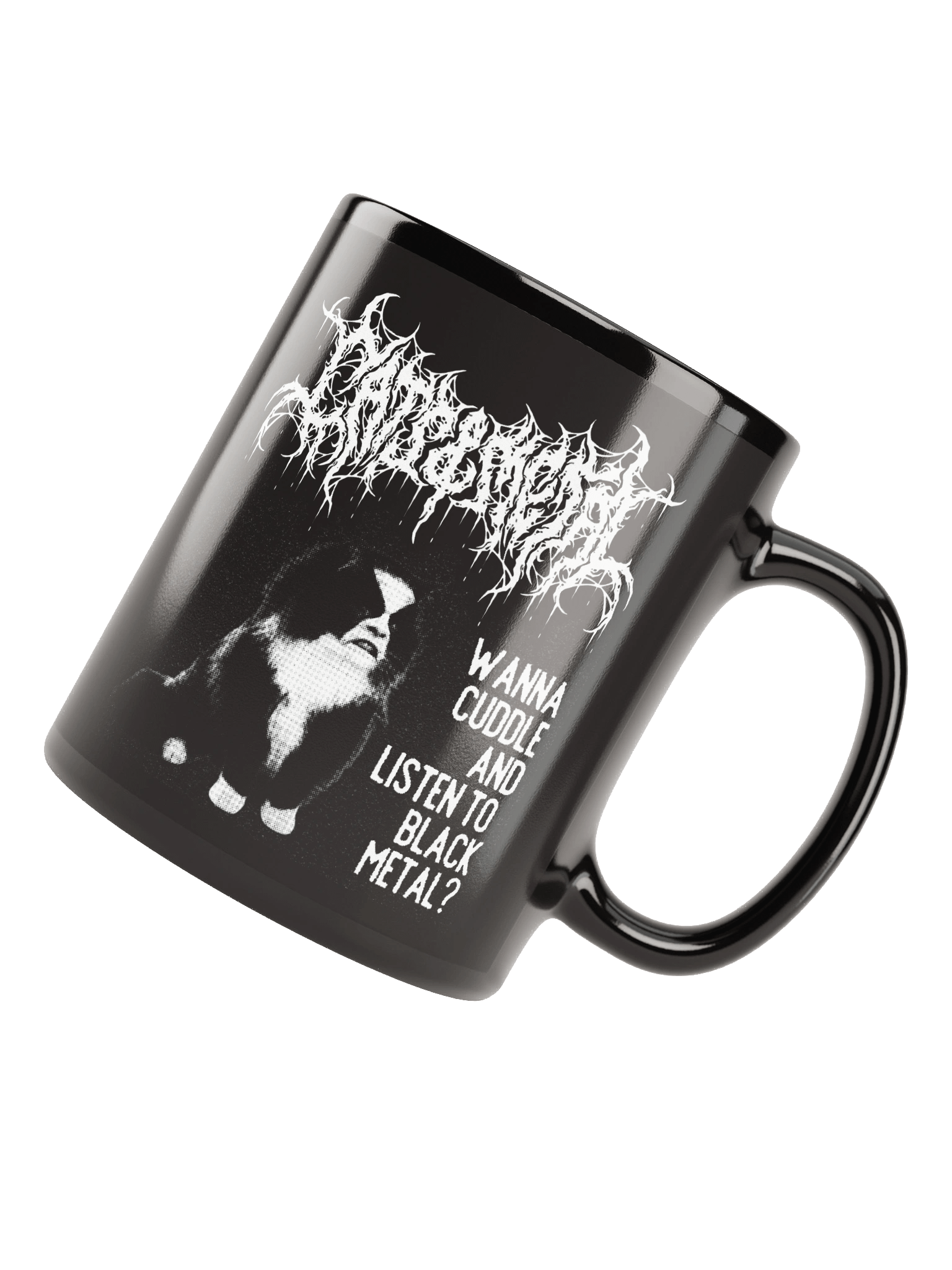 WANNA CUDDLE AND LISTEN TO BLACK METAL? MUG product image (8)