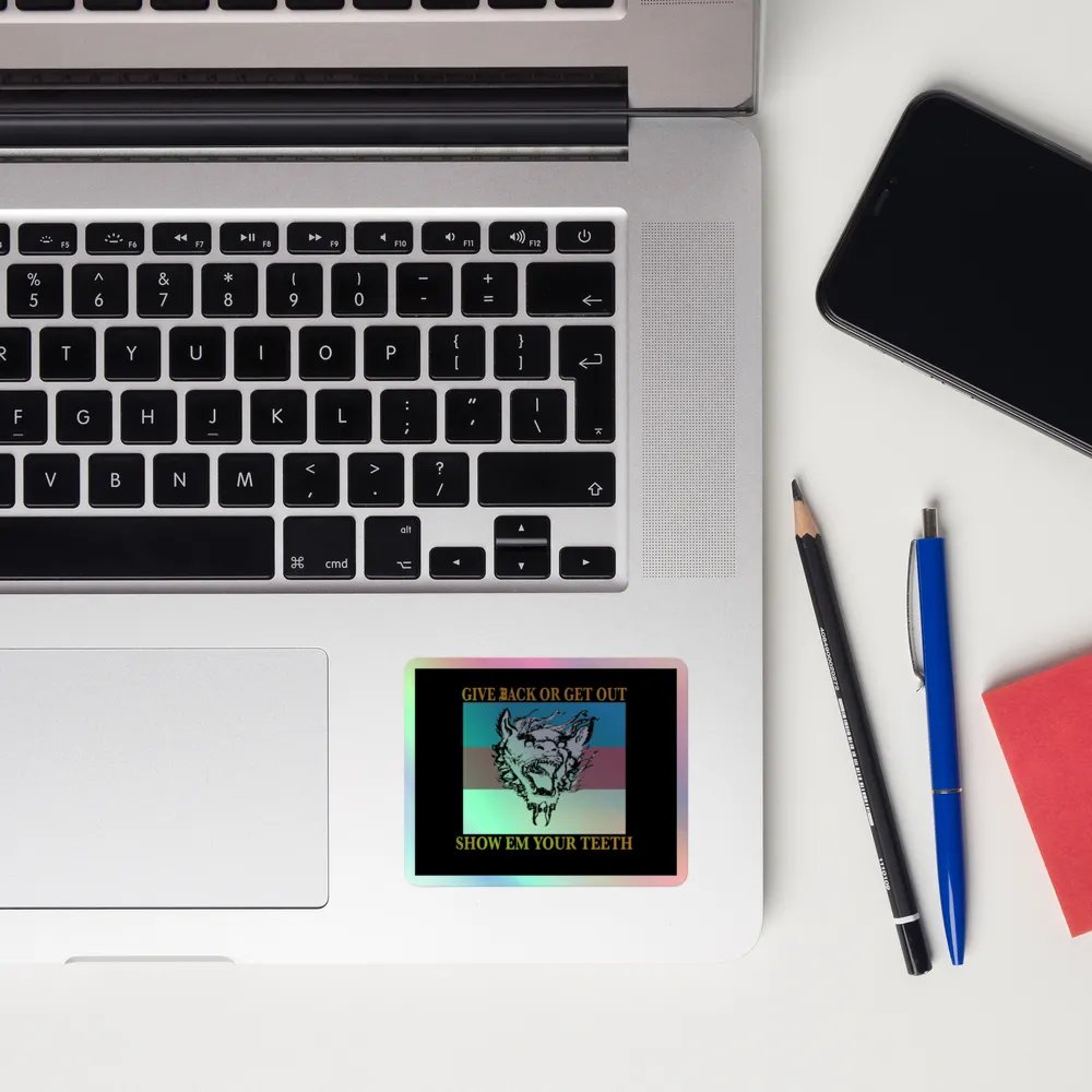 S.E.Y.T. holographic flag sticker product image (10)