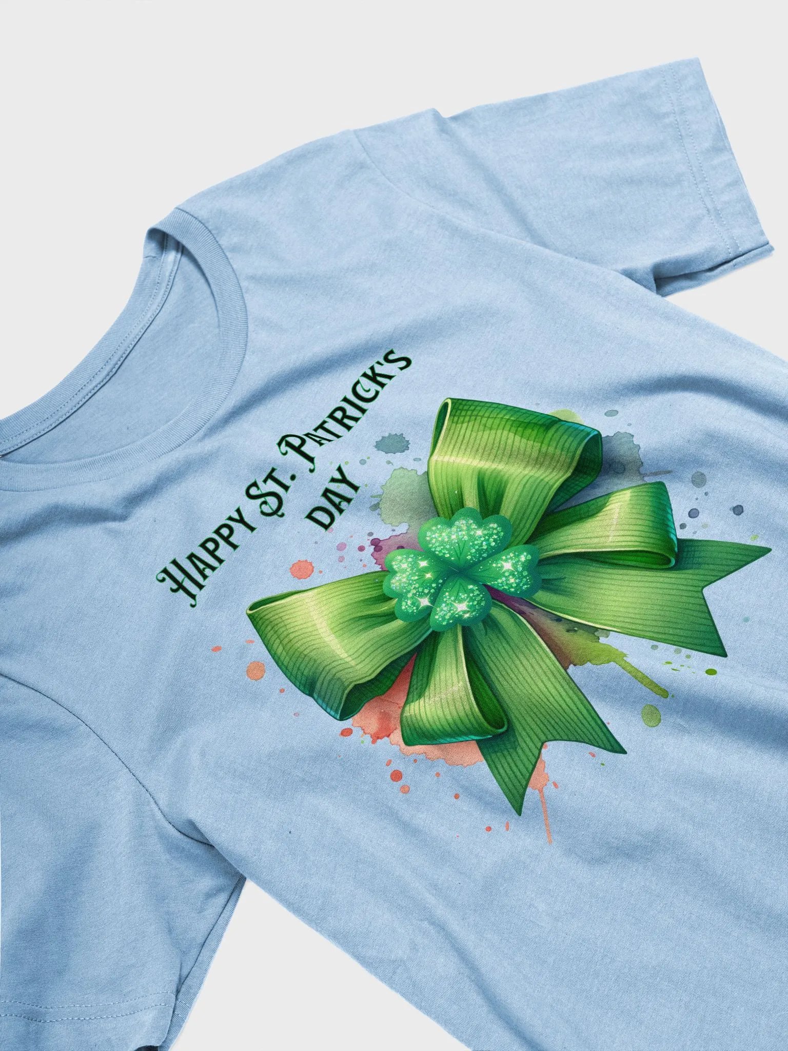 Shamrock Splatter St. Patrick's Day Tee product image (4)