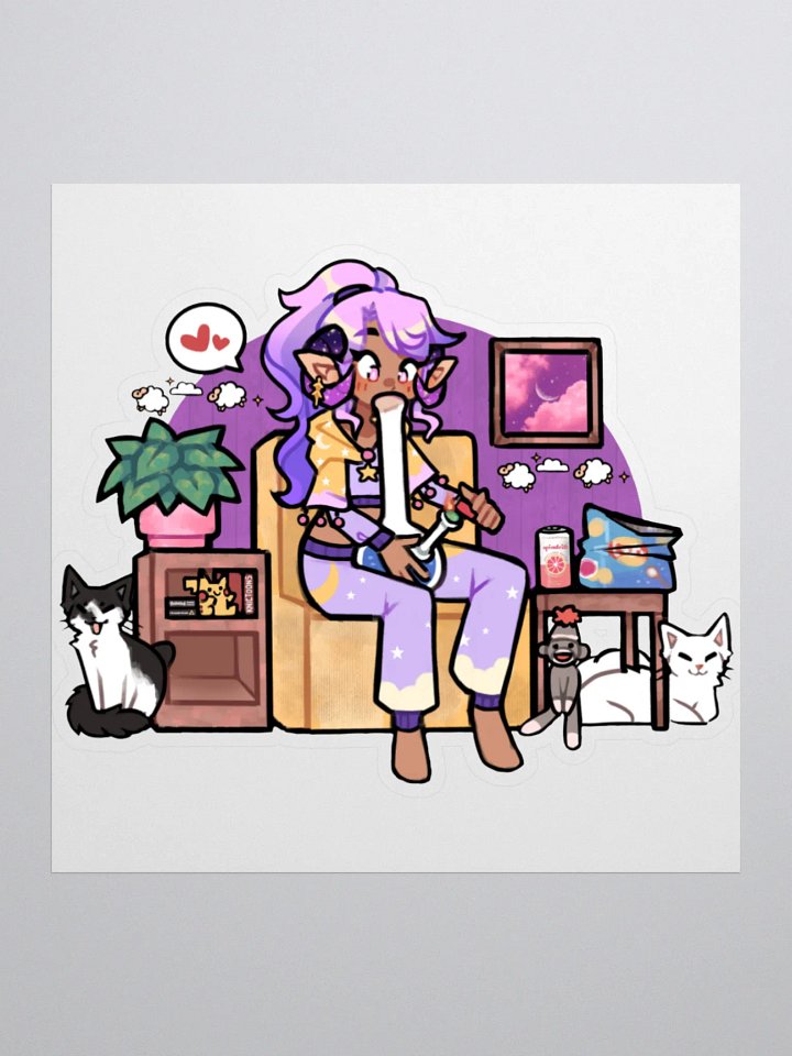 Sheep in the Clouds sticker product image (1)