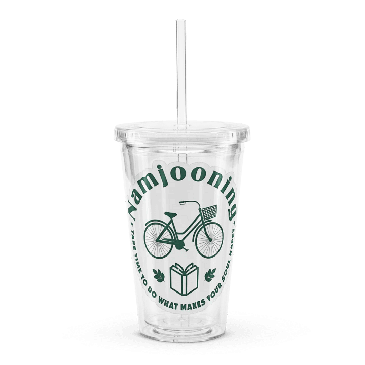 Namjooning Sticker Double Wall Clear Plastic Tumbler product image (1)