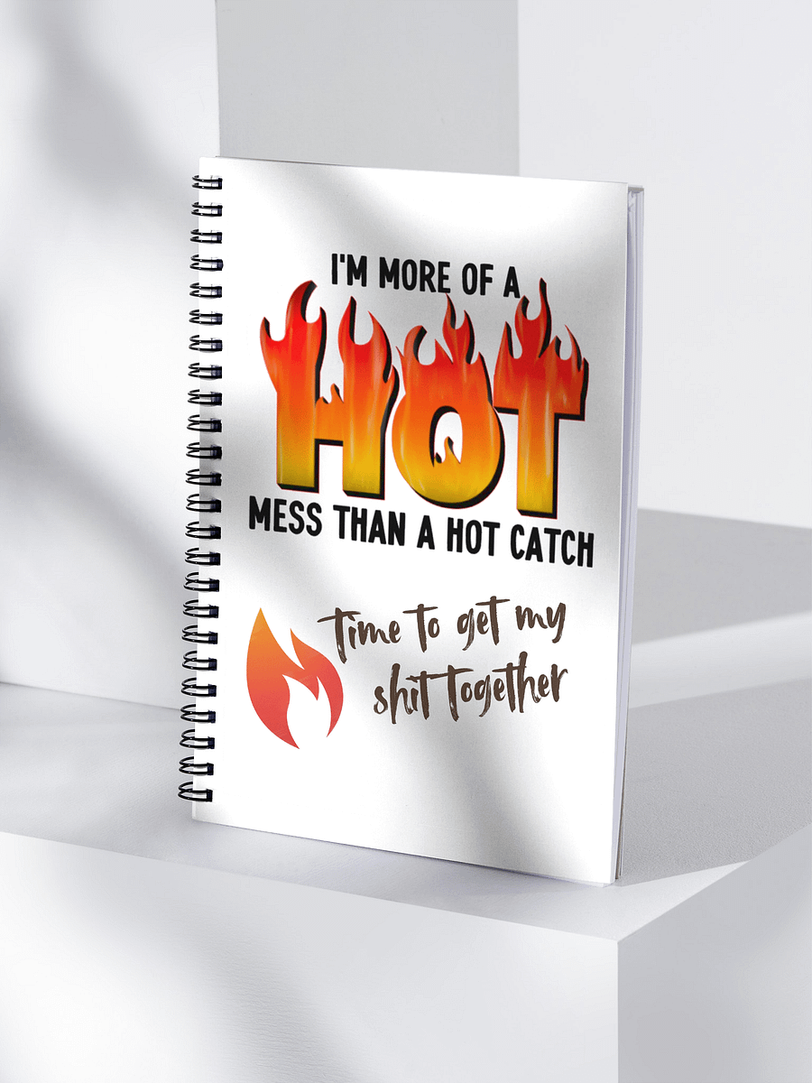 Hot Mess Spiral Notebook product image (4)