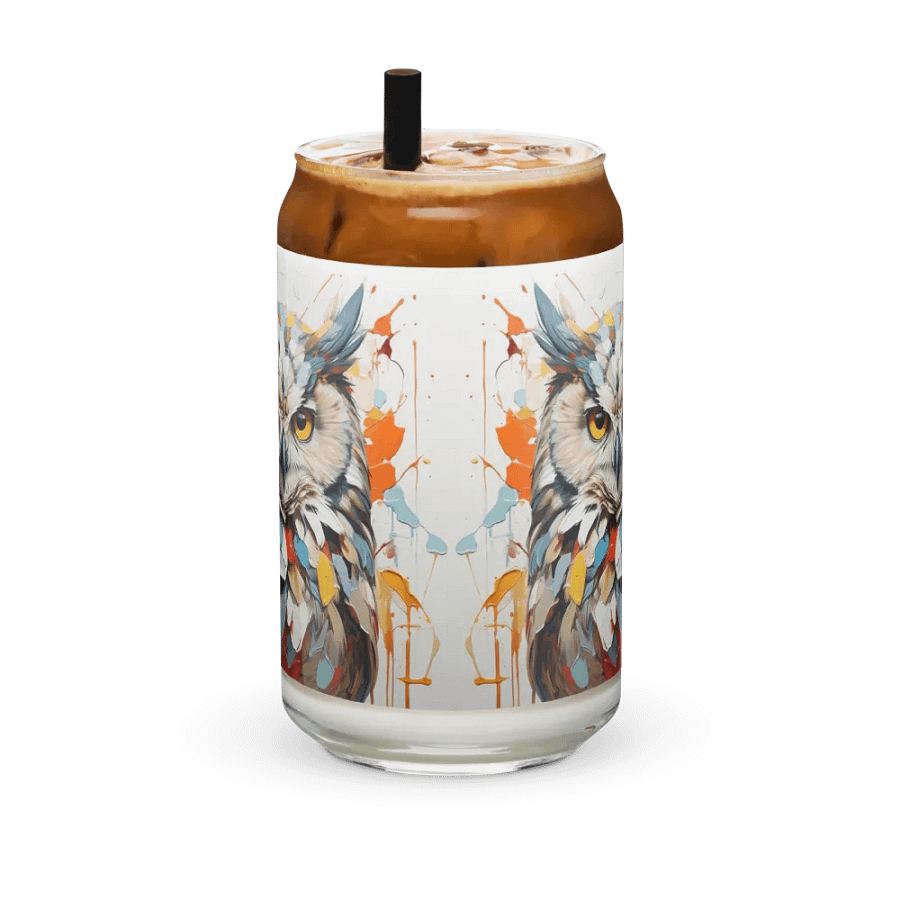 Aurora Glance Owl Glass Can Sipper product image (8)