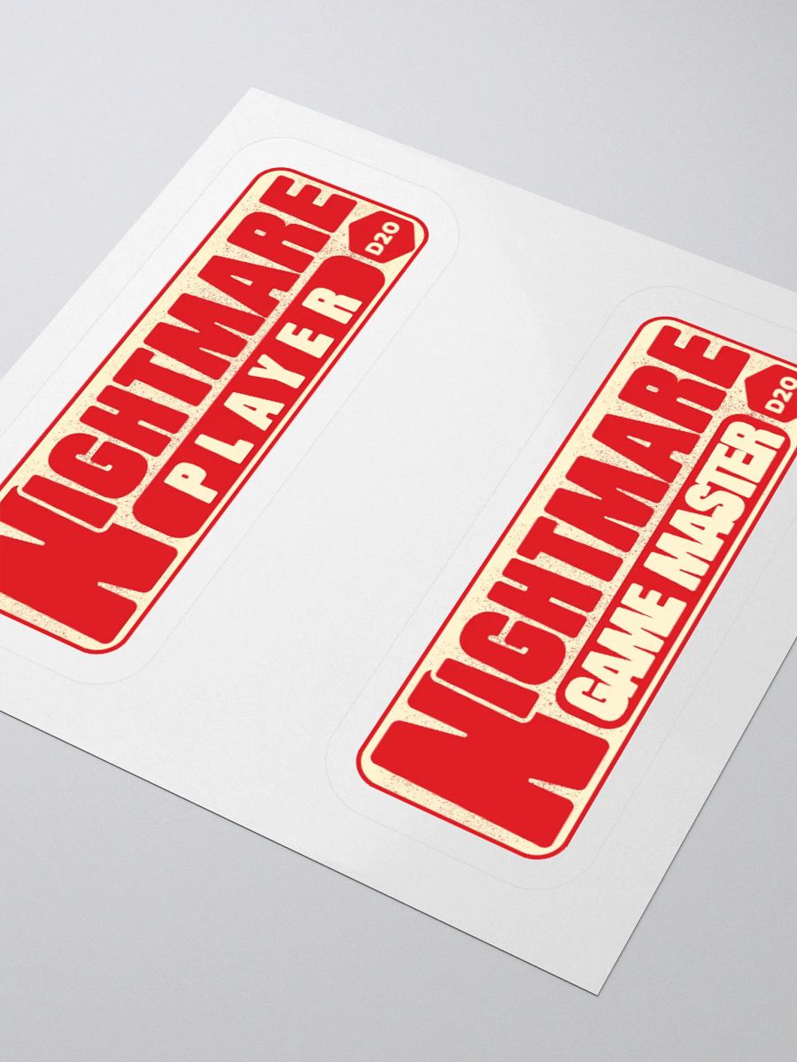 Nightmare Player | Nightmare GM 3" Stickers product image (3)
