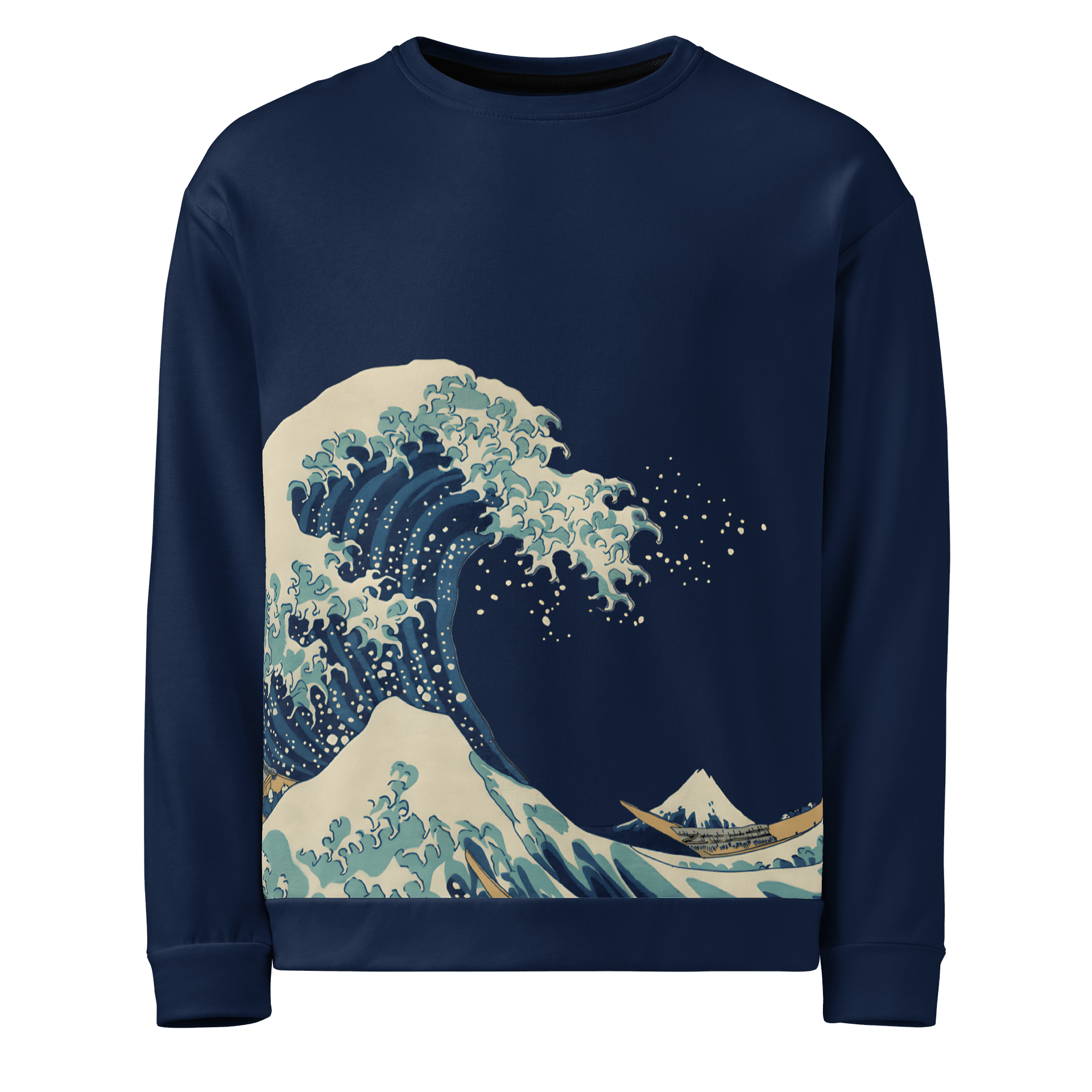 Under the Wave All-Over Print Recycled Unisex Sweatshirt product image (1)