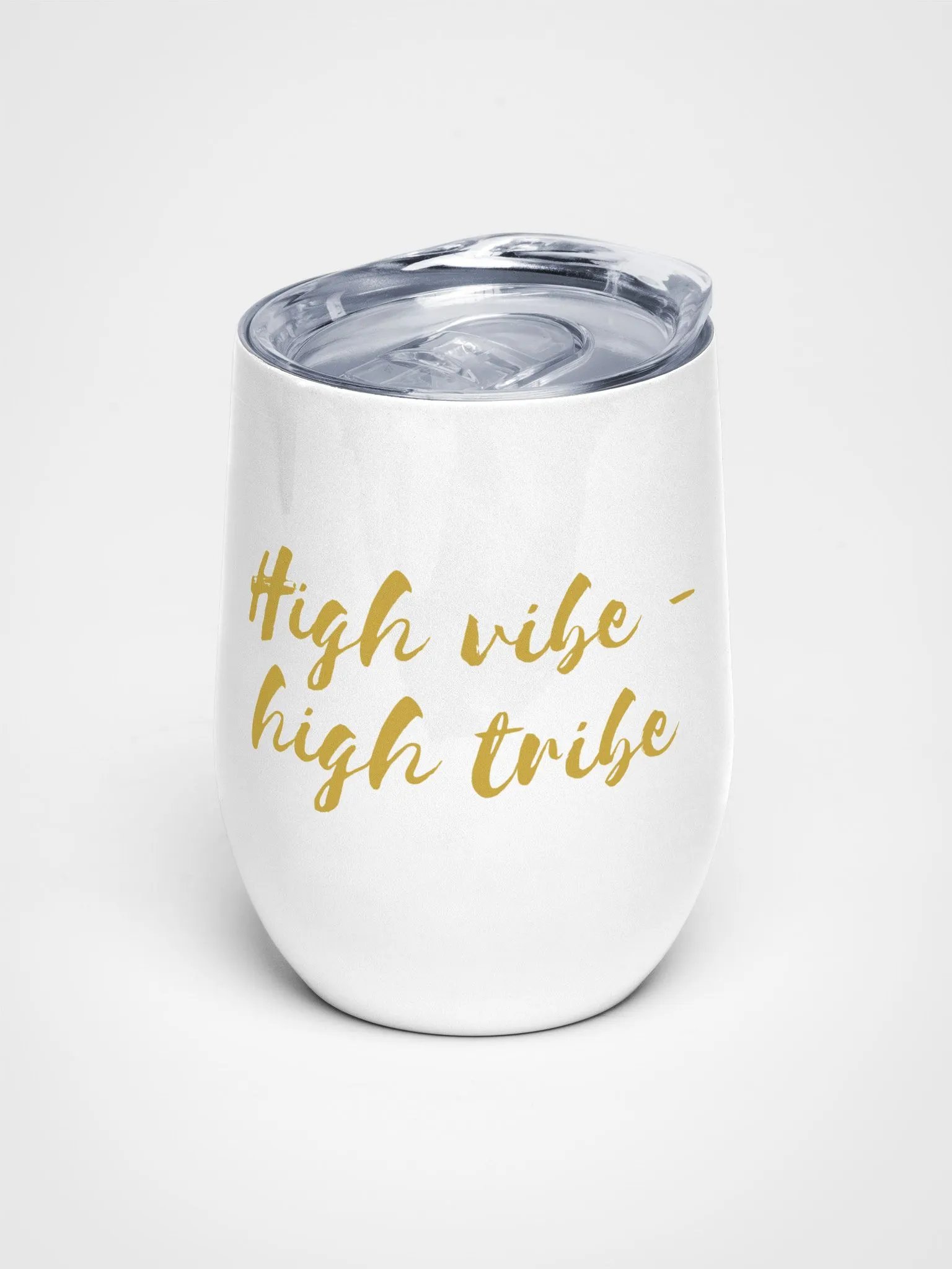 Golden High Vibe Wine Tumbler product image (1)