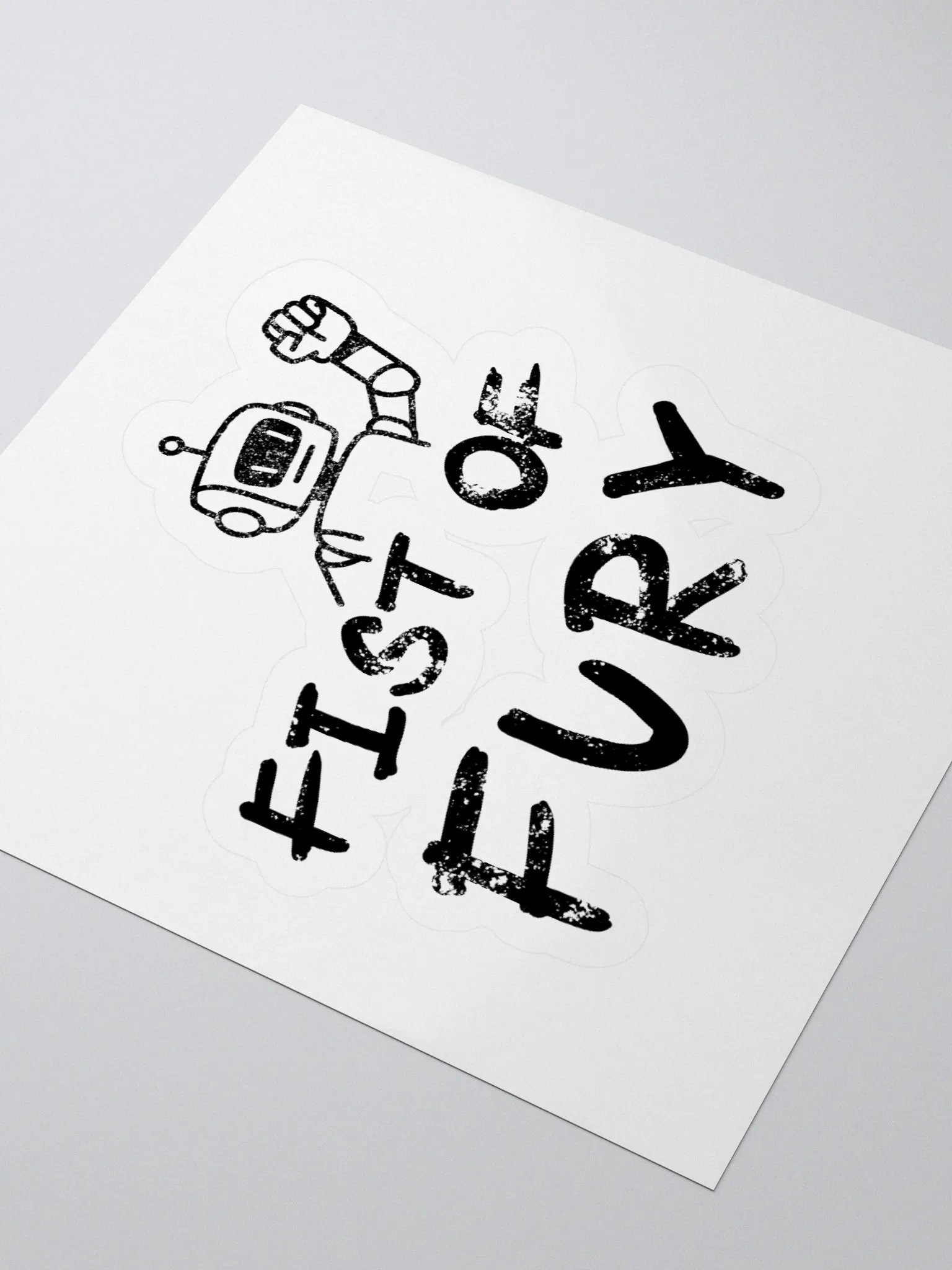 Fist Of Fury Customizable Kiss Cut Stickers product image (7)