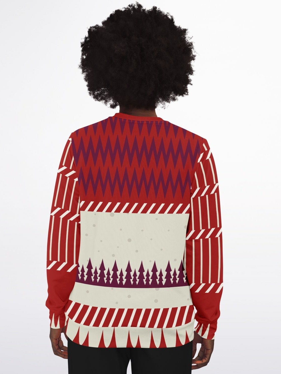 "Don't Be a D*ckasaurus" Dinosaur Christmas Sweatshirt | Funny T-Rex Holiday Sweater | Unisex Adult Humor Winter Outfit product image (6)