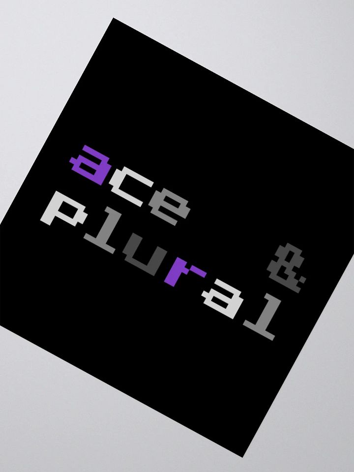 Ace & Plural Sticker (Retro Pixel Style) product image (6)