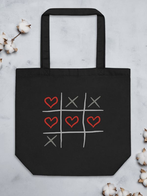 Organic Cotton Tote Bag, Tic-Tac-Toe product image (3)