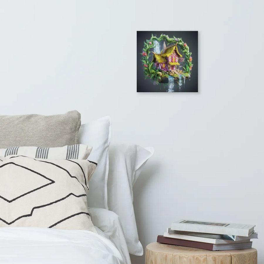 Watercolour Fairy House Art - v15 product image (6)