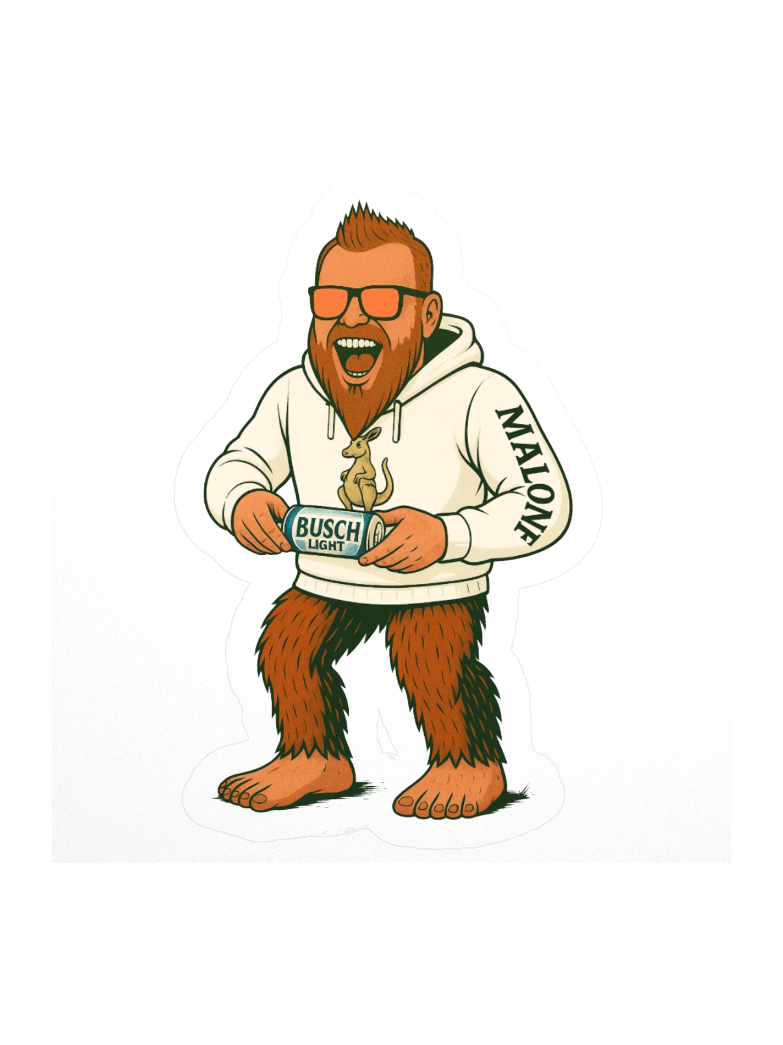 Ginger Squatch Shotgun Sticker product image (1)