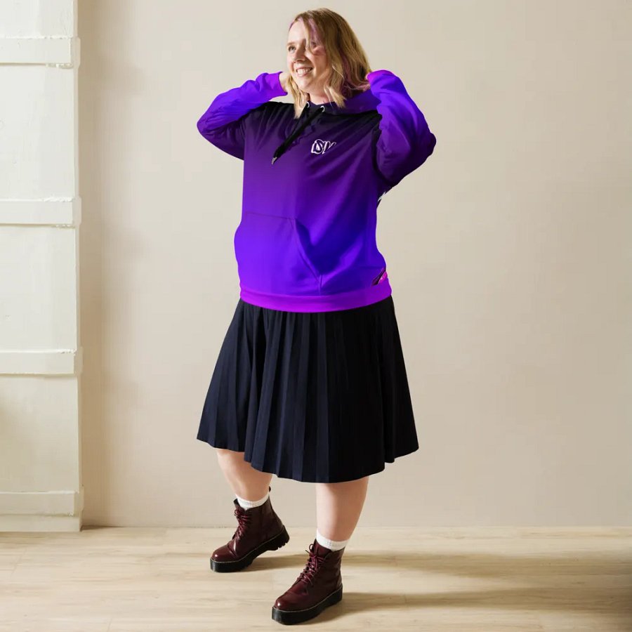 STRAIGHT VIBIN NEON COLOR FADE STYLE LUFFY HOODIE product image (5)