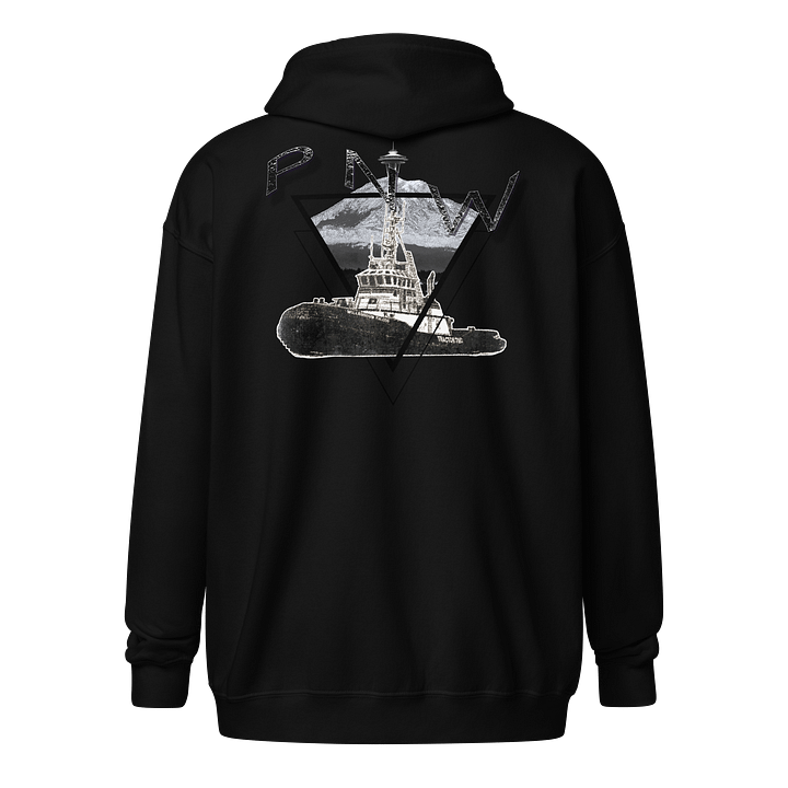 Copy of Triangle-Mt Raine- PNW Millennium Tug Zip Hoodie product image (1)