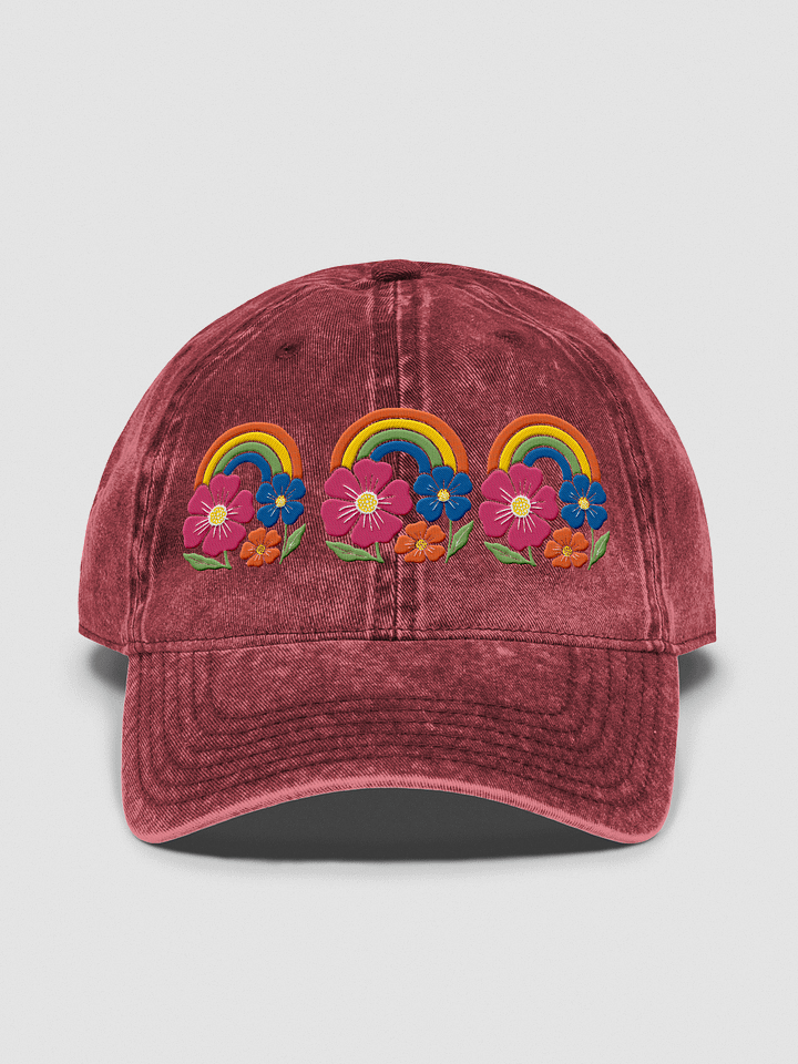 Rainbow Garden Vintage Dad Hat product image (2)