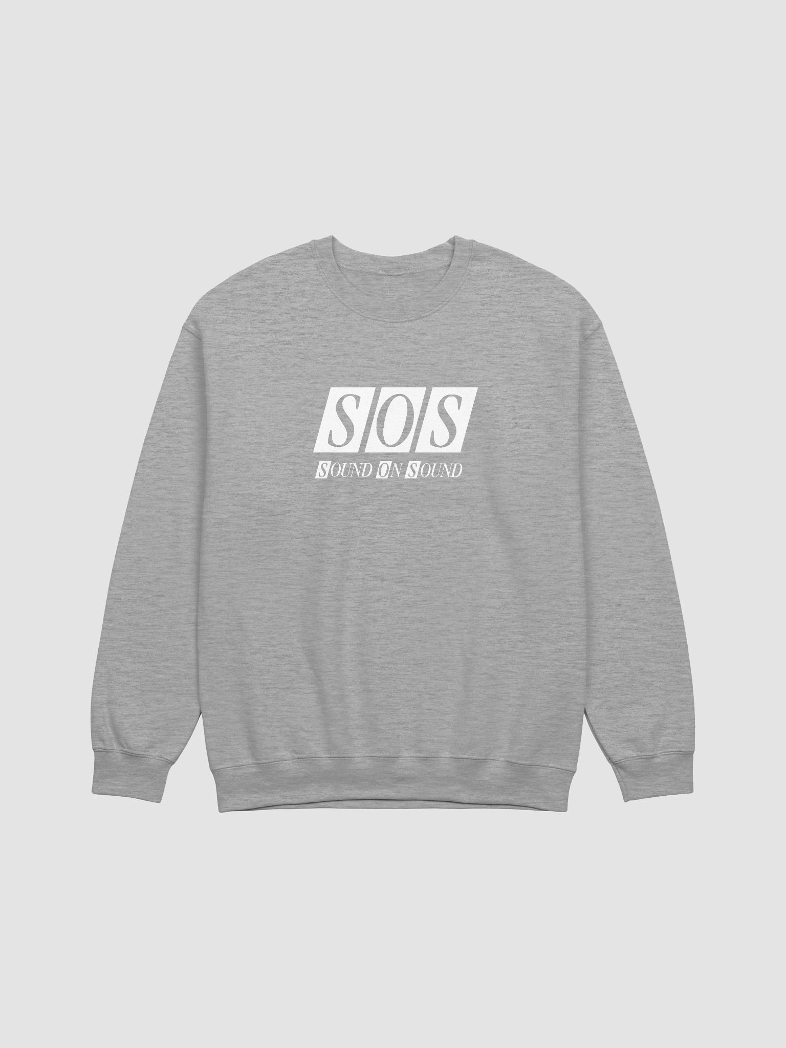 Grey Sweatshirt – White SOS Logo product image (1)