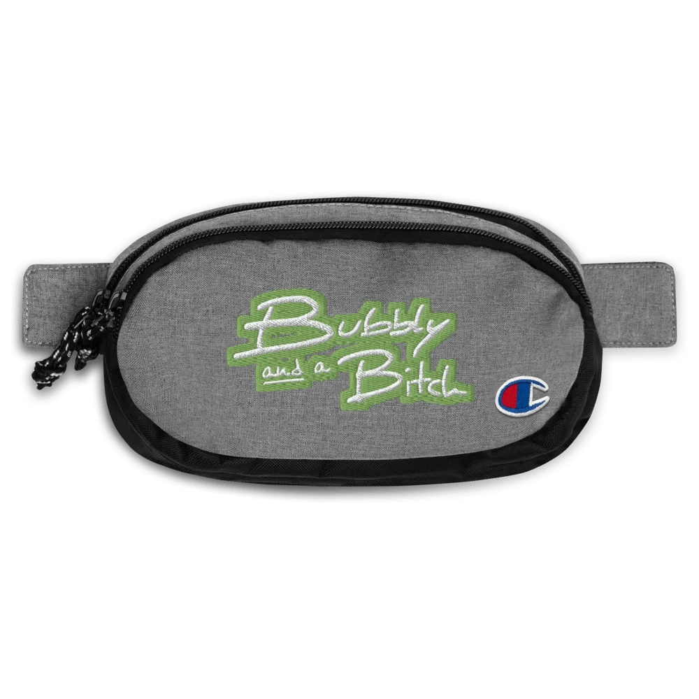 Bubbly and a B (light green bubble design 2) champion fanny pack product image (1)