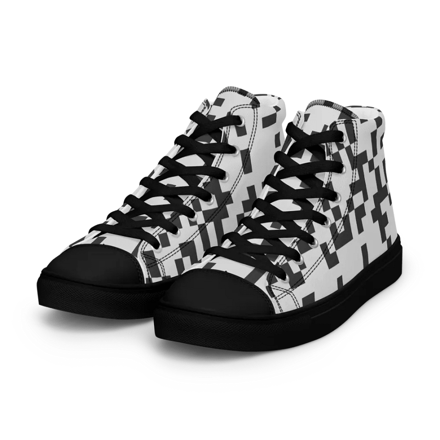 Retro QR Code High Top Canvas Shoes product image (9)