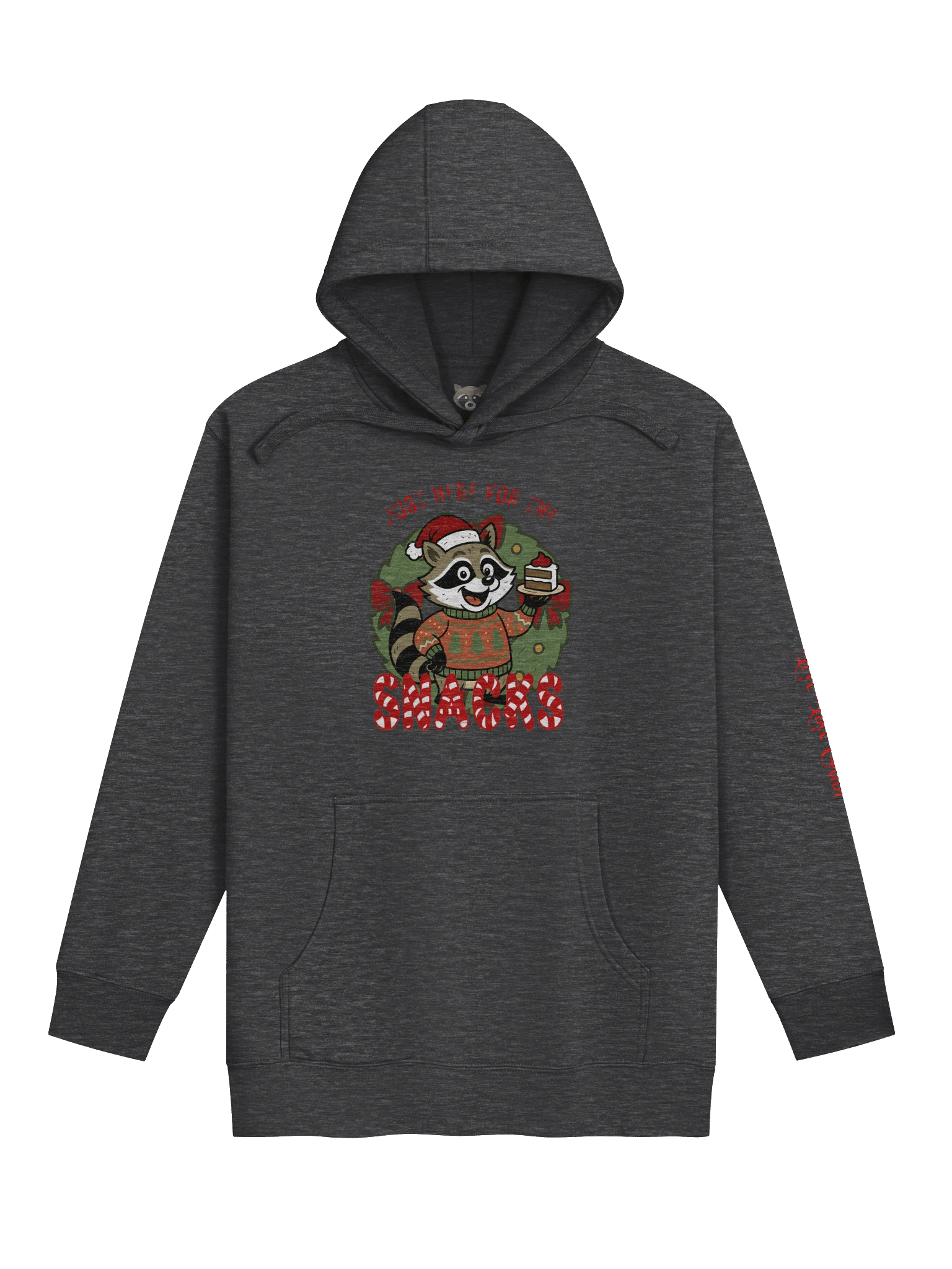 Festive Raccoon Snack Unisex Hoodie product image (4)
